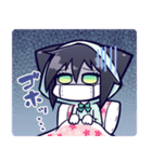 黒猫ナツキちゃん（個別スタンプ：36）
