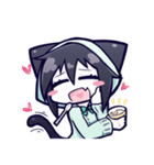 黒猫ナツキちゃん（個別スタンプ：38）
