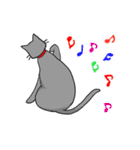 ビビリねこのあずき（個別スタンプ：8）