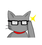 ビビリねこのあずき（個別スタンプ：34）