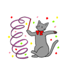 ビビリねこのあずき（個別スタンプ：40）
