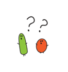 Mr Cucumber ＆ Mrs Tomato（個別スタンプ：34）