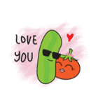 Mr Cucumber ＆ Mrs Tomato（個別スタンプ：39）