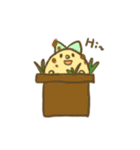 Potato and cat（個別スタンプ：21）