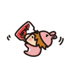 Silly frog and rabbit in summer（個別スタンプ：12）