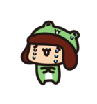 Silly frog and rabbit in summer（個別スタンプ：34）
