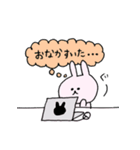 線うさぎの仕事（個別スタンプ：6）