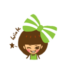Yondoo (a green ribbon girl)（個別スタンプ：2）