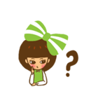 Yondoo (a green ribbon girl)（個別スタンプ：3）