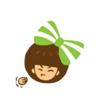 Yondoo (a green ribbon girl)（個別スタンプ：13）
