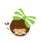 Yondoo (a green ribbon girl)（個別スタンプ：17）
