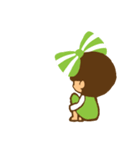 Yondoo (a green ribbon girl)（個別スタンプ：34）
