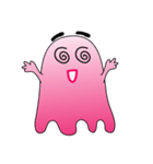 A Funny Pink Ghost（個別スタンプ：12）