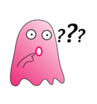 A Funny Pink Ghost（個別スタンプ：13）