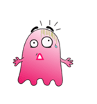 A Funny Pink Ghost（個別スタンプ：15）