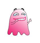 A Funny Pink Ghost（個別スタンプ：22）