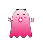 A Funny Pink Ghost（個別スタンプ：23）