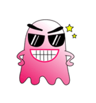 A Funny Pink Ghost（個別スタンプ：24）