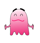 A Funny Pink Ghost（個別スタンプ：26）