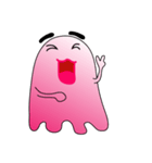 A Funny Pink Ghost（個別スタンプ：29）