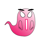 A Funny Pink Ghost（個別スタンプ：34）