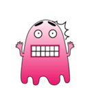 A Funny Pink Ghost（個別スタンプ：40）