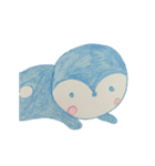 Shy penguin and lively monkey（個別スタンプ：6）