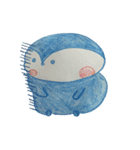Shy penguin and lively monkey（個別スタンプ：12）