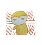 Shy penguin and lively monkey（個別スタンプ：18）