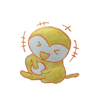 Shy penguin and lively monkey（個別スタンプ：28）