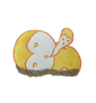 Shy penguin and lively monkey（個別スタンプ：31）