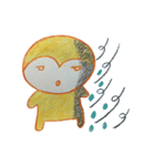 Shy penguin and lively monkey（個別スタンプ：32）