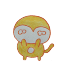 Shy penguin and lively monkey（個別スタンプ：35）