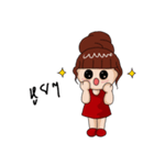 Red lady ＆ Boyfriend（個別スタンプ：11）