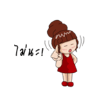 Red lady ＆ Boyfriend（個別スタンプ：12）