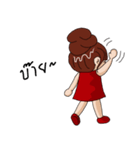 Red lady ＆ Boyfriend（個別スタンプ：15）