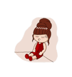 Red lady ＆ Boyfriend（個別スタンプ：20）