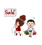 Red lady ＆ Boyfriend（個別スタンプ：30）