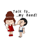 Red lady ＆ Boyfriend（個別スタンプ：31）