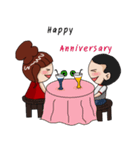 Red lady ＆ Boyfriend（個別スタンプ：37）