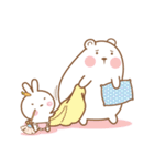 Bear and Rabbit 4 +（個別スタンプ：1）