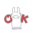 あごはずれうさぎ（個別スタンプ：1）