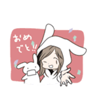 あごはずれうさぎ（個別スタンプ：37）