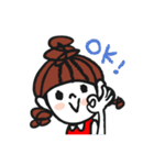 ゆるポップな女の子（個別スタンプ：5）
