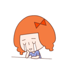 Anxious girl（個別スタンプ：6）