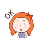 Anxious girl（個別スタンプ：10）
