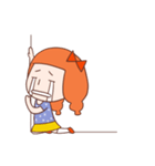 Anxious girl（個別スタンプ：21）