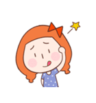 Anxious girl（個別スタンプ：22）