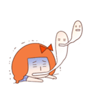 Anxious girl（個別スタンプ：24）