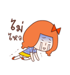Anxious girl（個別スタンプ：26）